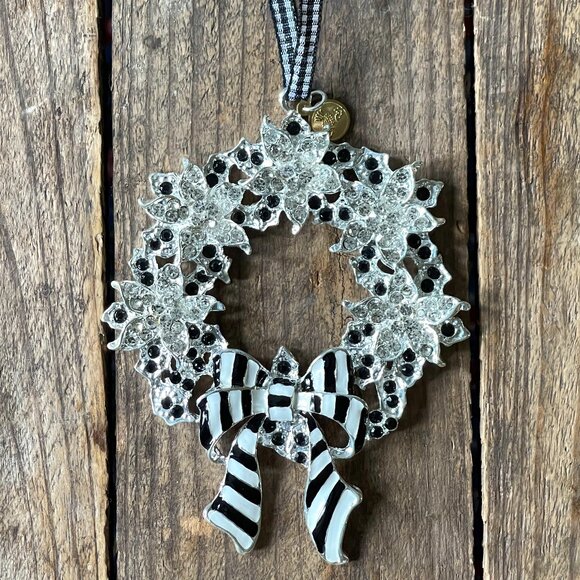 MacKenzie-Childs Silent Night Wreath Ornament -NEW - Picture 3 of 16